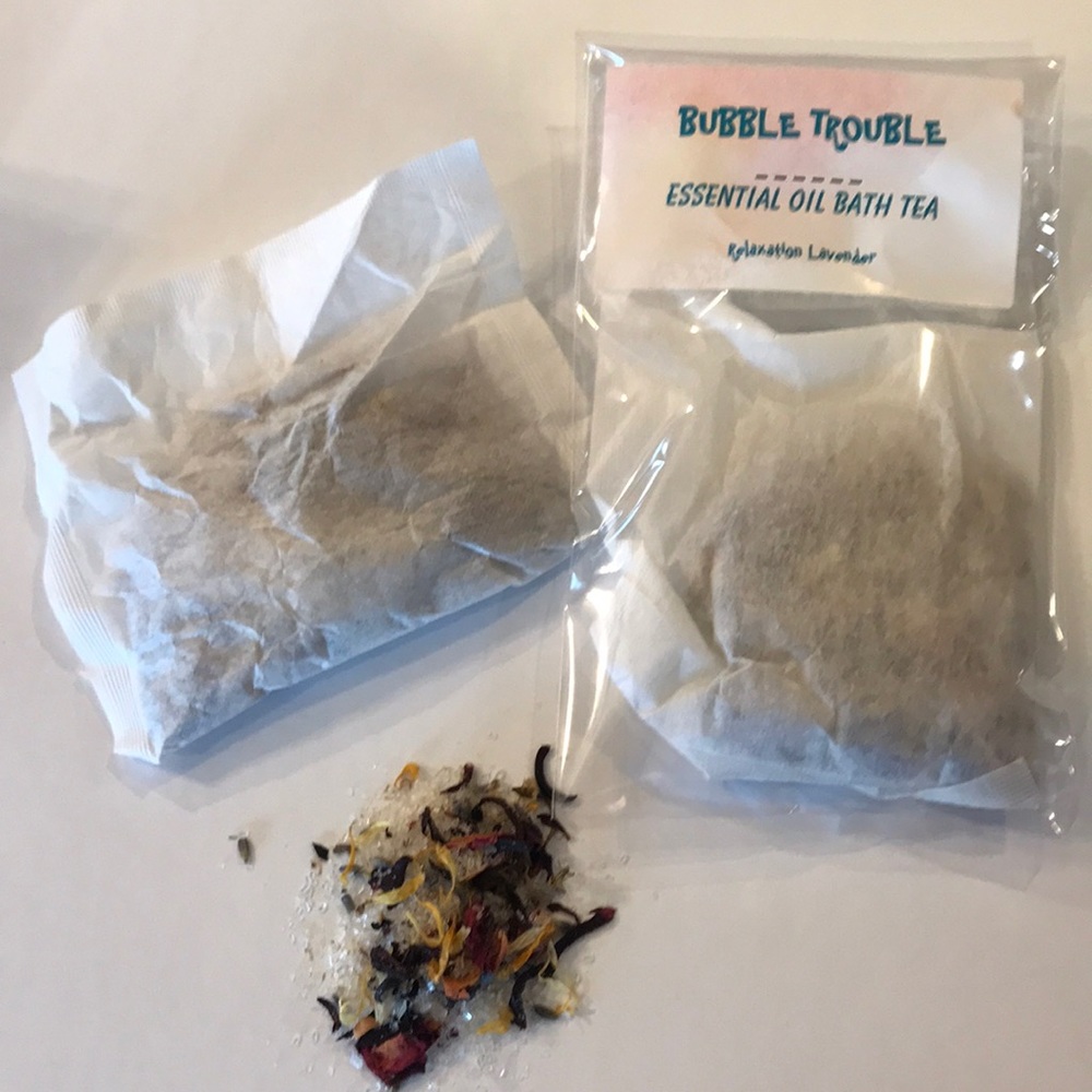 Essential Oil Bath Tea in Lavender Set of 2